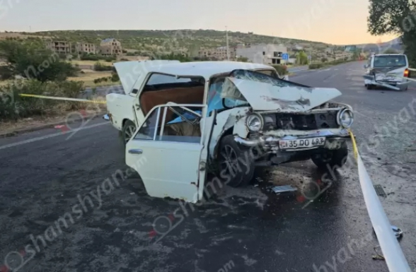 Կոտայքի մարզում բախվել են Mercedes Vito-ն և ВАЗ 2101-ը․ կա 2 զոհ, 2 վիրավոր